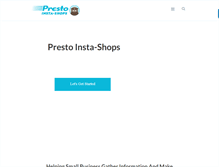 Tablet Screenshot of prestomobilesurveys.com